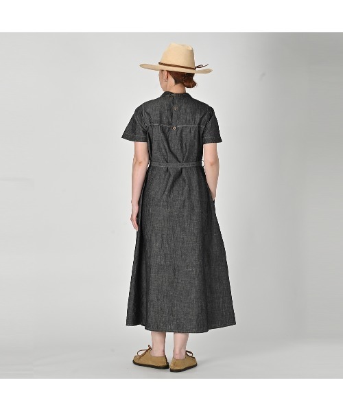 45R 綿麻ダンガリーのドレス　美品です⭐︎ 45R（フォーティファイブアール）の「綿麻ダンガリーのドレス