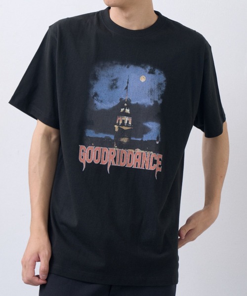 Good Riddance(グッドリダンス)の「【Goodriddance オリジナルデザイン】night town design tee(Tシャツ/カットソー・メンズ・ホワイト/ブラック/チャコール・L/M)」の3枚目の写真