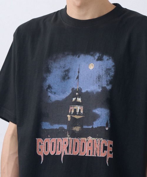 Good Riddance(グッドリダンス)の「【Goodriddance オリジナルデザイン】night town design tee(Tシャツ/カットソー・メンズ・ホワイト/ブラック/チャコール・L/M)」の4枚目の写真