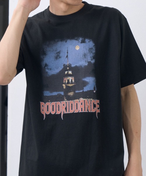 Good Riddance(グッドリダンス)の「【Goodriddance オリジナルデザイン】night town design tee(Tシャツ/カットソー・メンズ・ホワイト/ブラック/チャコール・L/M)」の5枚目の写真