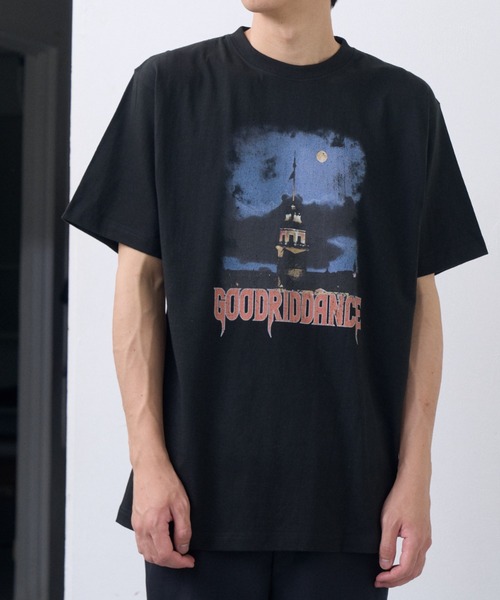 Good Riddance(グッドリダンス)の「【Goodriddance オリジナルデザイン】night town design tee(Tシャツ/カットソー・メンズ・ホワイト/ブラック/チャコール・L/M)」の8枚目の写真