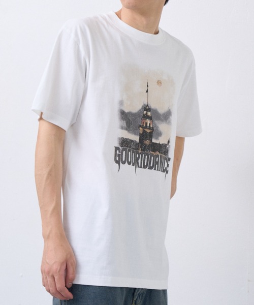 Good Riddance(グッドリダンス)の「【Goodriddance オリジナルデザイン】night town design tee(Tシャツ/カットソー・メンズ・ホワイト/ブラック/チャコール・L/M)」の11枚目の写真