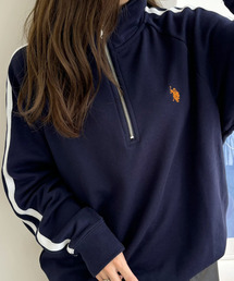 ジップスエットトップ　専用 X-girl エックスガール ジップパーカー FACE PIGMENT DYED ZIP