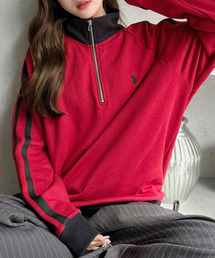 U.S. POLO ASSN.（ユーエスポロアッスン）の「Ada. U.S. POLO ASSN.ユーエスポロアッスン ラインデザインハーフジップスウェット（スウェット）」