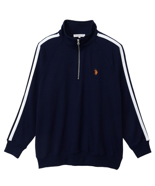 韓国人気 [POLO] 半ジップアップ スウェットシャツ(2color) 韓国人気 [POLO] ハーフジップアップ スウェットシャツ (3color