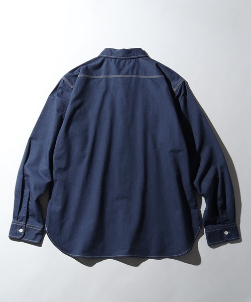 Dickies(ディッキーズ)の「【GENUINE DICKIES/ジェニュインディッキーズ】オックス 長袖 ワークシャツ(シャツ/ブラウス・メンズ・ネイビー/ホワイト/コバルトブルー/ブルー系その他・M/L/XL)」の14枚目の写真