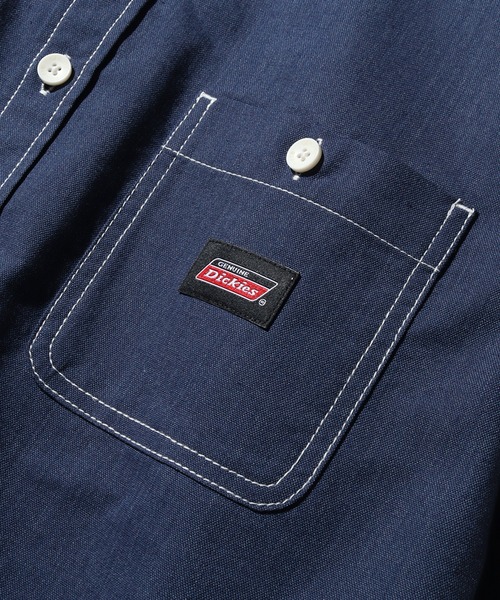 Dickies(ディッキーズ)の「【GENUINE DICKIES/ジェニュインディッキーズ】オックス 長袖 ワークシャツ(シャツ/ブラウス・メンズ・ネイビー/ホワイト/コバルトブルー/ブルー系その他・M/L/XL)」の8枚目の写真
