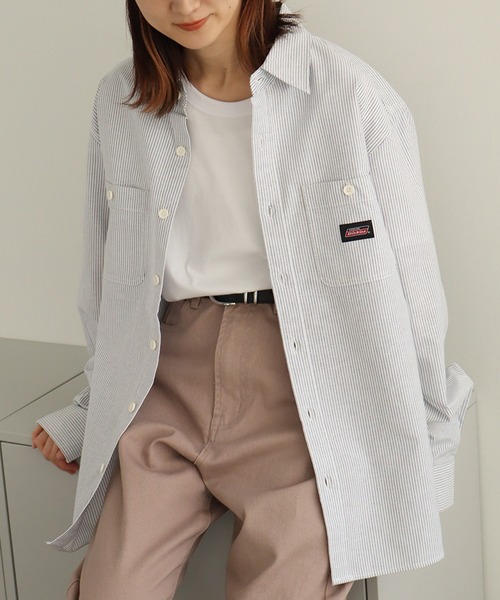 Dickies(ディッキーズ)の「【GENUINE DICKIES/ジェニュインディッキーズ】オックス 長袖 ワークシャツ(シャツ/ブラウス・メンズ・ネイビー/ホワイト/コバルトブルー/ブルー系その他・M/L/XL)」の15枚目の写真