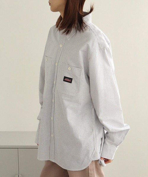 Dickies(ディッキーズ)の「【GENUINE DICKIES/ジェニュインディッキーズ】オックス 長袖 ワークシャツ(シャツ/ブラウス・メンズ・ネイビー/ホワイト/コバルトブルー/ブルー系その他・M/L/XL)」の17枚目の写真