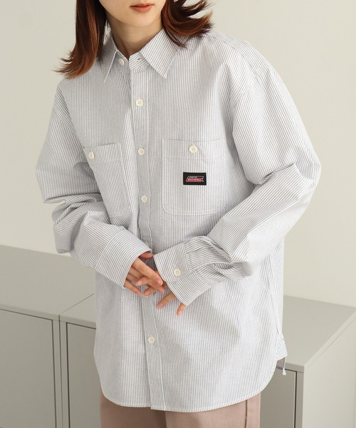 Dickies(ディッキーズ)の「【GENUINE DICKIES/ジェニュインディッキーズ】オックス 長袖 ワークシャツ(シャツ/ブラウス・メンズ・ネイビー/ホワイト/コバルトブルー/ブルー系その他・M/L/XL)」の18枚目の写真