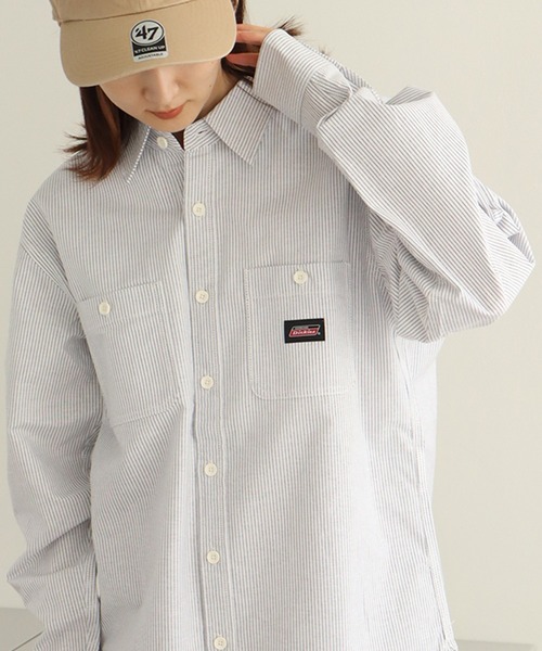 Dickies(ディッキーズ)の「【GENUINE DICKIES/ジェニュインディッキーズ】オックス 長袖 ワークシャツ(シャツ/ブラウス・メンズ・ネイビー/ホワイト/コバルトブルー/ブルー系その他・M/L/XL)」の19枚目の写真