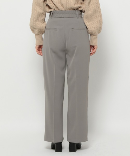 mysty woman（ミスティウーマン）の「ビシルエットストレートパンツ 144247（スラックス・レディース・ブラック/グレー/アイボリー/オレンジ・SMALL/MEDIUM）」の16枚目の写真