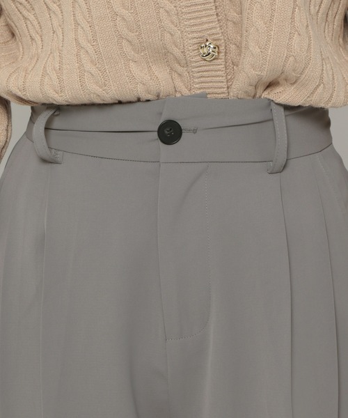 mysty woman（ミスティウーマン）の「ビシルエットストレートパンツ 144247（スラックス・レディース・ブラック/グレー/アイボリー/オレンジ・SMALL/MEDIUM）」の22枚目の写真