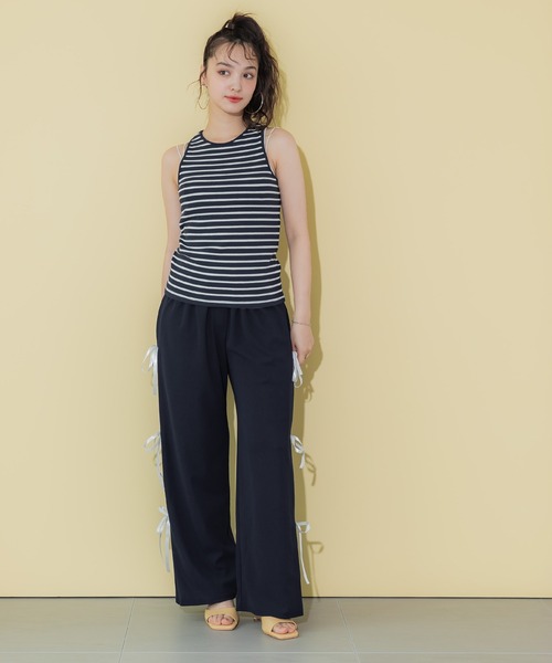 coca（coca）（コカ）の「【WEB限定セール】アメスリクルーネックタンクトップ（タンクトップ・レディース・ブラック/A/B/ライトグレー・S/M/L）」の9枚目の写真