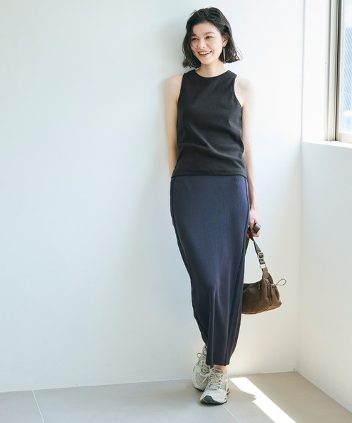 coca（coca）（コカ）の「【WEB限定セール】アメスリクルーネックタンクトップ（タンクトップ・レディース・ブラック/A/B/ライトグレー・S/M/L）」の14枚目の写真