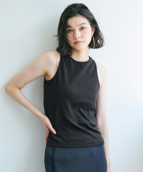 coca（coca）（コカ）の「【WEB限定セール】アメスリクルーネックタンクトップ（タンクトップ・レディース・ブラック/A/B/ライトグレー・S/M/L）」の13枚目の写真