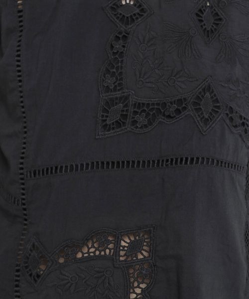 eL（エル）の「【eL】 Panel Lace Halterneck Shirt/125344（シャツ/ブラウス・レディース・オフホワイト/ブラック・FREE）」の22枚目の写真