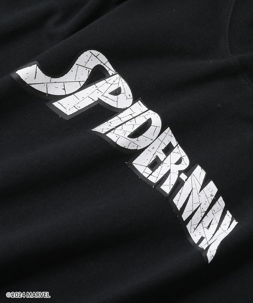 GLAZOS(グラソス)の「【大人向けサイズあり】【MARVEL】スパイダーマン/バックプリントビッグTシャツ(Tシャツ/カットソー・キッズ・ブラック/ホワイト・LL/L/M/S)」の12枚目の写真