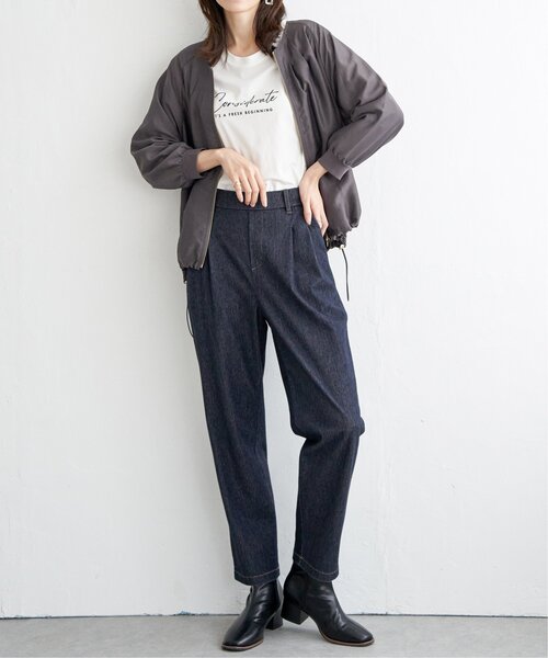 MARK&LONA美品です♡レディースブルゾン♡サイズＬ ドロストフーデットライトブルゾン（S～L）（ブルゾン