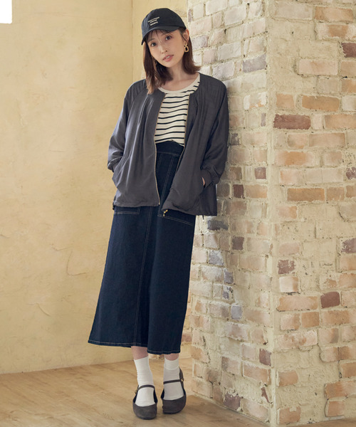 【セール】【雑誌InRed web10月号掲載】ライトブルゾン(ブルゾン)|ikka(イッカ) 【セール】【雑誌InRed web10月号掲載】ライトブルゾン(ブルゾン)|ikka(イッカ)