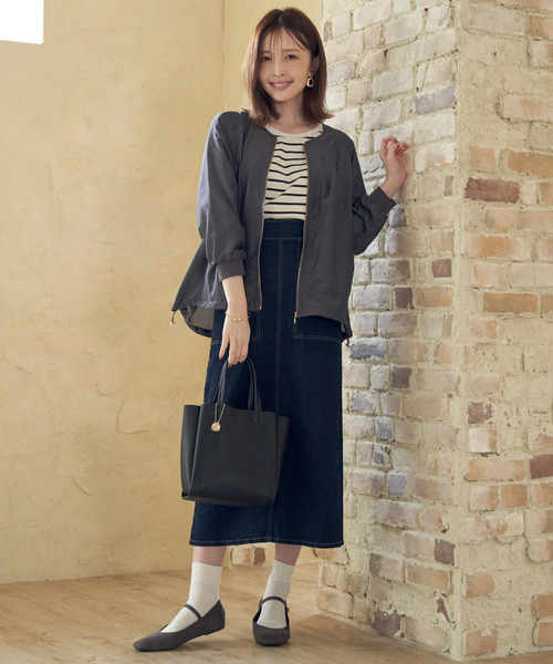 【セール】【雑誌InRed web10月号掲載】ライトブルゾン(ブルゾン)|ikka(イッカ) 【セール】【雑誌InRed web10月号掲載】ライトブルゾン(ブルゾン)|ikka(イッカ)