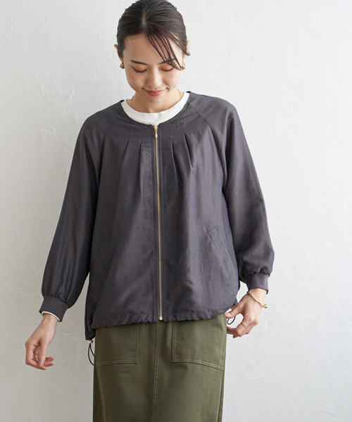 【セール】【雑誌InRed web10月号掲載】ライトブルゾン(ブルゾン)|ikka(イッカ) 【セール】【雑誌InRed web10月号掲載】ライトブルゾン(ブルゾン)|ikka(イッカ)