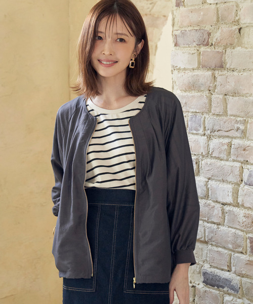 【セール】【雑誌InRed web10月号掲載】ライトブルゾン(ブルゾン)|ikka(イッカ) 【セール】【雑誌InRed web10月号掲載】ライトブルゾン(ブルゾン)|ikka(イッカ)