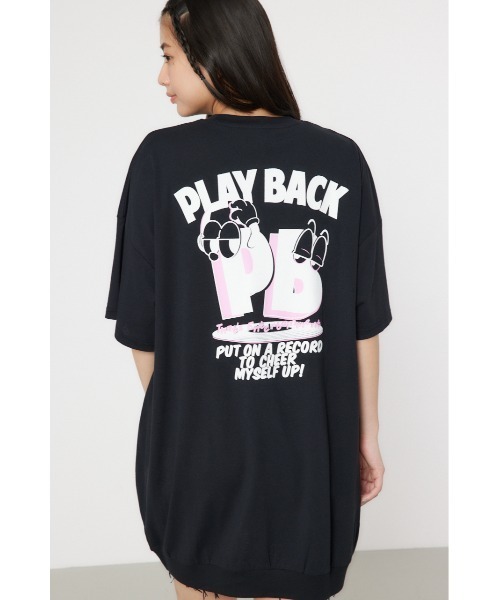 RODEO CROWNS WIDE BOWL(ロデオクラウンズワイドボウル)の「PB BY半袖ワンピース(ワンピース・レディース・オフホワイト/ダークグリーン/ブラック/サックスブルー・FREE)」の16枚目の写真