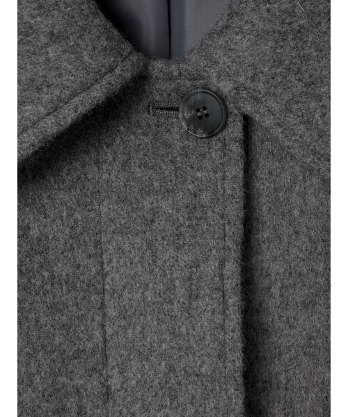 mizuiroind（ミズイロインド）の「mizuiro ind ウールブレンド バルマカーン コート（その他アウター・レディース・ブラック/チャコールグレー/ライトグレー/ネイビー・FREE）」の8枚目の写真