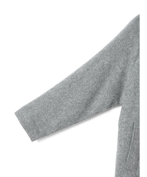 mizuiroind（ミズイロインド）の「mizuiro ind ウールブレンド バルマカーン コート（その他アウター・レディース・ブラック/チャコールグレー/ライトグレー/ネイビー・FREE）」の20枚目の写真