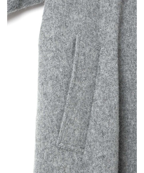 mizuiroind（ミズイロインド）の「mizuiro ind ウールブレンド バルマカーン コート（その他アウター・レディース・ブラック/チャコールグレー/ライトグレー/ネイビー・FREE）」の21枚目の写真