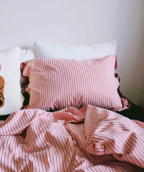 Casselini HOME(キャセリーニ ホーム)ストライプ枕カバー（寝具