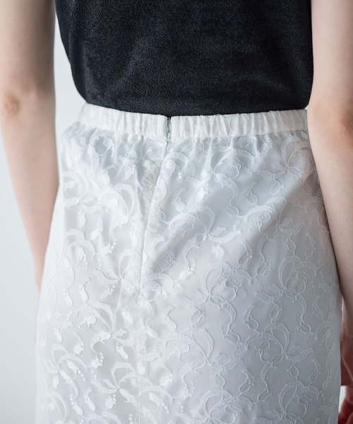 N.O.R.C(ノーク)の「リリーレースタイトスカート(スカート・レディース・オフホワイト・S/M)」の5枚目の写真