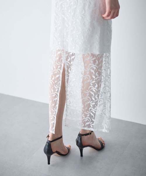 N.O.R.C(ノーク)の「リリーレースタイトスカート(スカート・レディース・オフホワイト・S/M)」の2枚目の写真