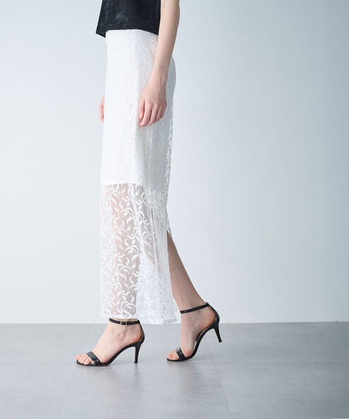 N.O.R.C(ノーク)の「リリーレースタイトスカート(スカート・レディース・オフホワイト・S/M)」の3枚目の写真