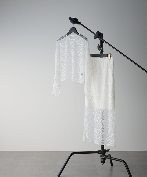 N.O.R.C(ノーク)の「リリーレースタイトスカート(スカート・レディース・オフホワイト・S/M)」の6枚目の写真