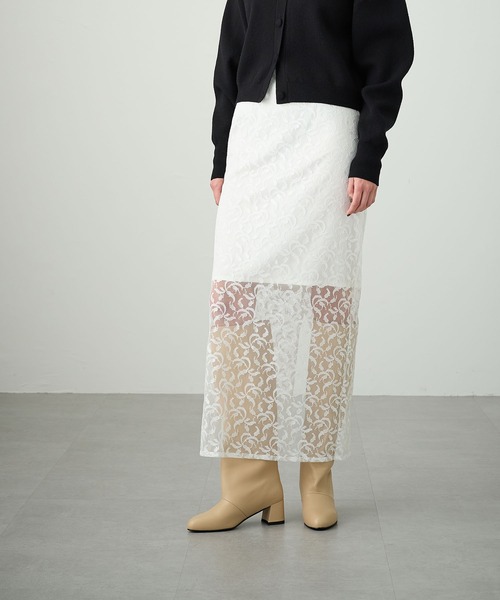 N.O.R.C(ノーク)の「リリーレースタイトスカート(スカート・レディース・オフホワイト・S/M)」の20枚目の写真
