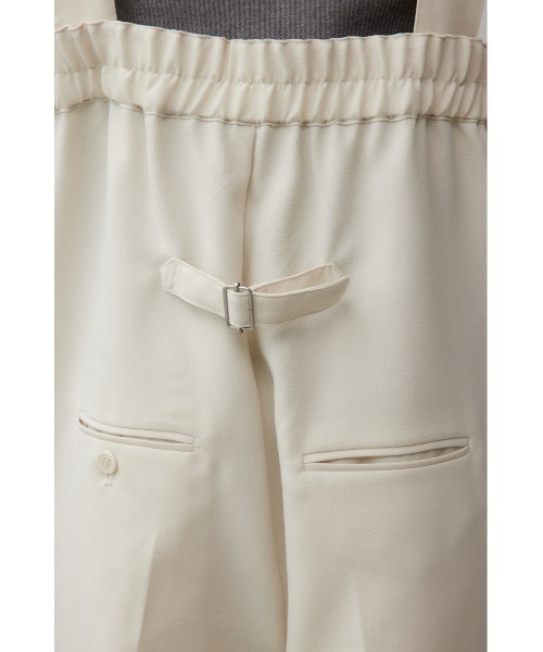 AZUL by moussy（アズールバイマウジー）の「リネンライクワイドハイウエストサロペット（つなぎ/オールインワン・レディース・アイボリー/ブラック・SMALL/MEDIUM）」の16枚目の写真