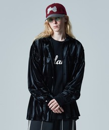Glamorous Shade Velour Shirt / グラマラスシェイドベロアシャツ