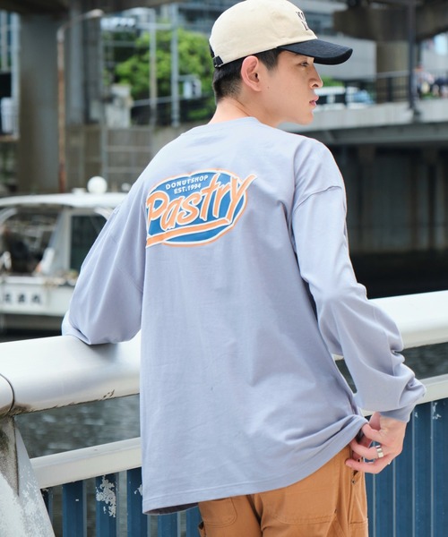 WEGO（ウィゴー）の「WEGO/サークルロゴBIG T（Tシャツ/カットソー・メンズ・ライトグレー/ホワイト/ダークグリーン/ブルー・LARGE/MEDIUM）」の4枚目の写真