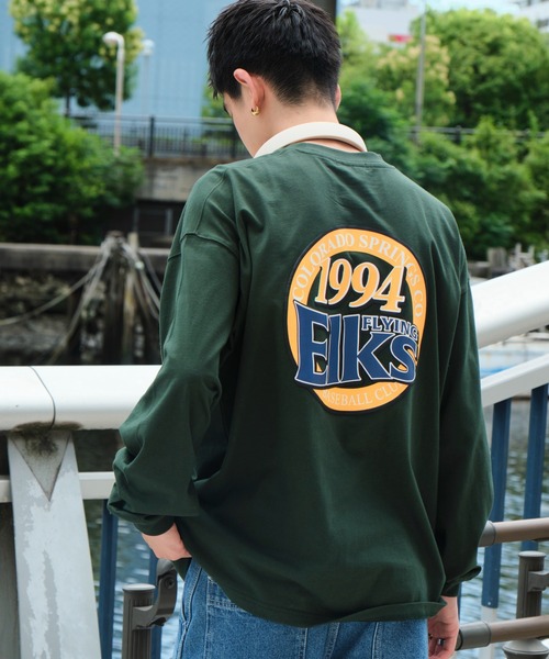 WEGO（ウィゴー）の「WEGO/サークルロゴBIG T（Tシャツ/カットソー・メンズ・ライトグレー/ホワイト/ダークグリーン/ブルー・LARGE/MEDIUM）」の13枚目の写真