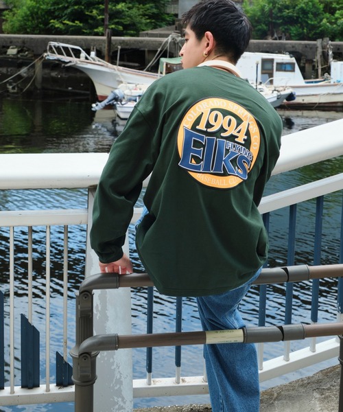 WEGO（ウィゴー）の「WEGO/サークルロゴBIG T（Tシャツ/カットソー・メンズ・ライトグレー/ホワイト/ダークグリーン/ブルー・LARGE/MEDIUM）」の11枚目の写真