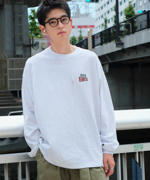 WEGO（ウィゴー）の「WEGO/サークルロゴBIG T（Tシャツ/カットソー・メンズ・ライトグレー/ホワイト/ダークグリーン/ブルー・LARGE/MEDIUM）」の18枚目の写真