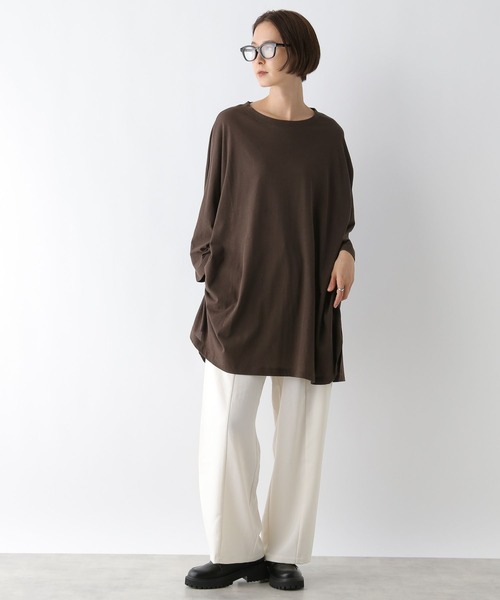LEPSIM（レプシィム）の「BIGドルマンチュニックワンピース　141717（チュニック・レディース・ブラック/オフホワイト/ブラウン・FREE）」の16枚目の写真