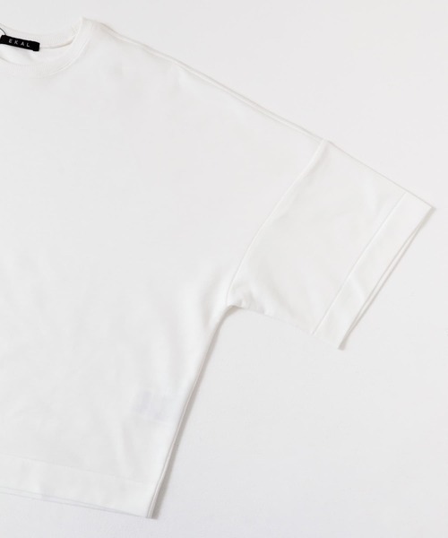 EKAL(エカル)の「コクーンシルエットTシャツ(Tシャツ/カットソー・レディース・オフホワイト/グレー・ONE)」の17枚目の写真