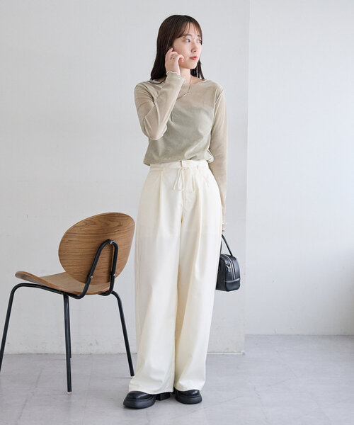 セール】リボンスラックス（その他パンツ）｜mystic（ミスティック）の