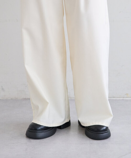 mystic（ミスティック）の「リボンスラックス（その他パンツ・レディース・チャコールグレー/ベージュ/アイボリー/ボルドー・1/2/0）」の7枚目の写真