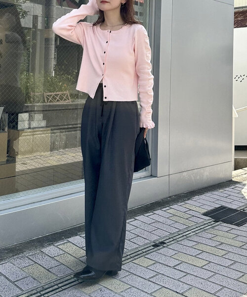 mystic（ミスティック）の「リボンスラックス（その他パンツ・レディース・チャコールグレー/ベージュ/アイボリー/ボルドー・1/2/0）」の17枚目の写真