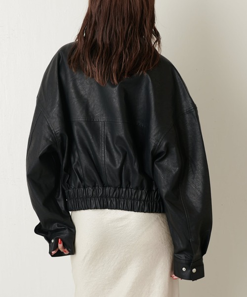 Lui's（ルイス）の「フェイクレザーブルゾン（ブルゾン）」 - WEAR