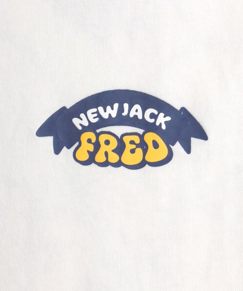 NEW JACK(ニュージャック)の「NEWJACK(ニュージャック)イラストグラフィックバックプリント長袖ロンT メンズ レディース ユニセックス(Tシャツ/カットソー・メンズ・ブラック/ホワイト/オレンジ・M/L)」の6枚目の写真